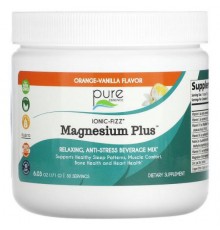 Pure Essence, Ionic-Fizz, Magnesium Plus, Orange-Vanilla, 6.03 oz (171 g)
