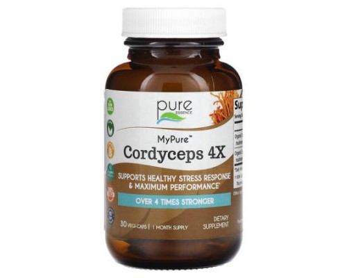 Pure Essence, MyPure, Cordyceps 4X, 30 Vegi-Caps