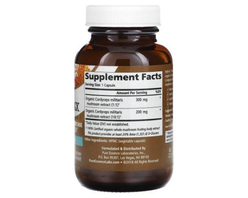 Pure Essence, MyPure, Cordyceps 4X, 30 Vegi-Caps
