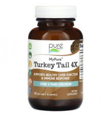 Pure Essence, MyPure, Turkey Tail 4X, 30 Vegi-Caps
