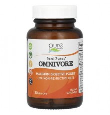 Pure Essence, Real-Zymes, Omnivore, 30 Vegi-Caps