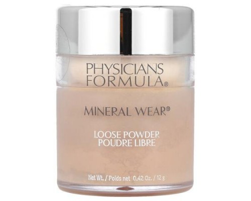 Physicians Formula, Mineral Wear, Loose Powder, PF10950 Medium Beige, 0.42 oz (12 g)