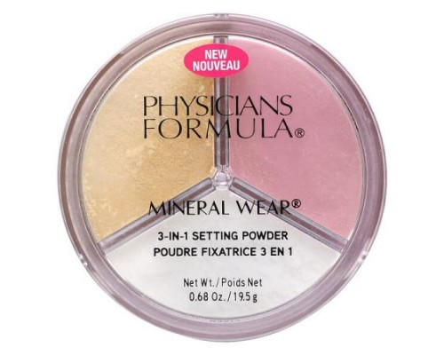 Physicians Formula, Mineral Wear, 3-In-1 Setting Powder, 0.68 oz (19.5 g) (Discontinued Item)