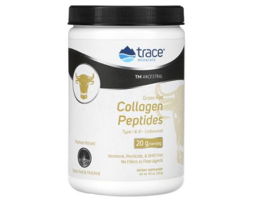 Trace, Grass-Fed Collagen Peptides, Unflavored, 10.1 oz (286 g)