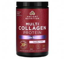 Ancient Nutrition, Multi Collagen Protein, Brain Boost, Vanilla, 1 lb (454.5 g)