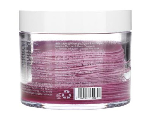Neogen, Dermalogy, Bio-Peel + Advanced Treatment, Gauze Peeling, Wine, 30 Count, 6.76 fl oz (200 ml)