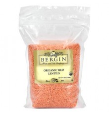 Bergin Fruit and Nut Company, Organic Red Lentils, 19 oz (539 g)