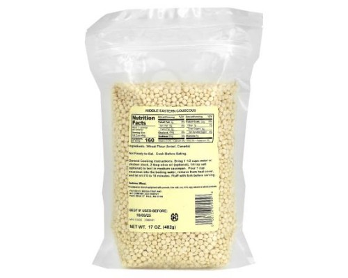 Bergin Fruit and Nut Company, Middle Eastern Couscous, 17 oz (482 g) Bergin Fruit and Nut Company, Middle Eastern Couscous, 17 oz (482 g)