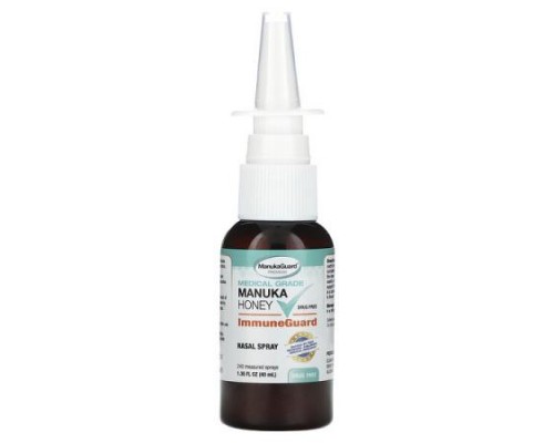 ManukaGuard, Medical Grade Manuka Honey, Immune Guard Nasal Spray, 1.35 fl oz (40 ml)