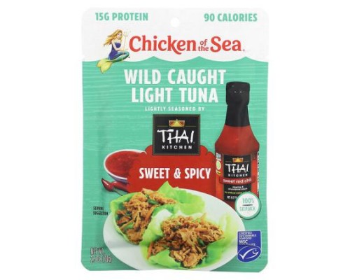 Chicken of the Sea, Wild Caught Light Tuna, Sweet & Spicy, 2.5 oz (70 g) Chicken of the Sea, Wild Caught Light Tuna, Sweet & Spicy, 2.5 oz (70 g)