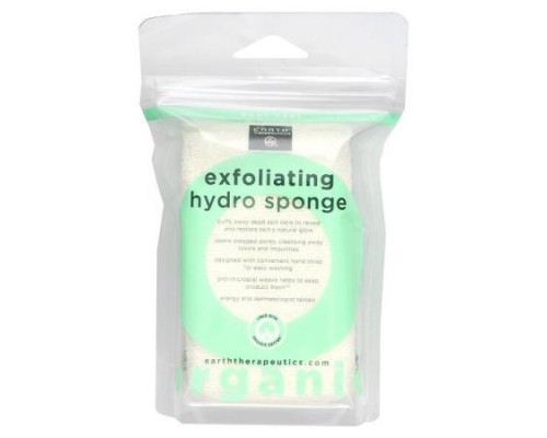 Earth Therapeutics, Exfoliating Hydro Sponge, Rectangular, 1 Sponge