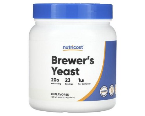 Nutricost, Brewer's Yeast, Unflavored, 16 oz (454 g)