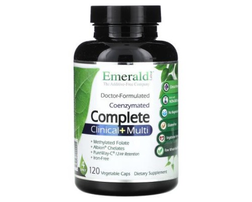 Emerald Laboratories, CoEnzymated Complete Clinical + Multi, 120 Vegetable Caps Emerald Laboratories, CoEnzymated Complete Clinical + Multi, 120 Vegetable Caps