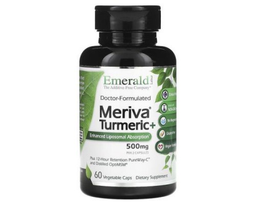 Emerald Laboratories, Meriva Turmeric +, 60 Vegetable Caps