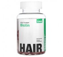 T-RQ, Adult Gummy, Biotin, Strawberry, 60 Gummies
