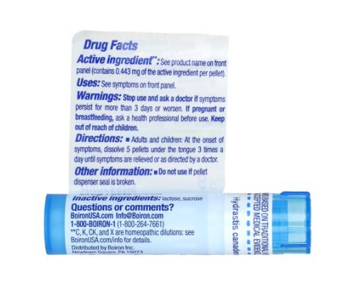 Boiron, Hydrastis Canadensis 6C, Sinus Relief, 80 Pellets