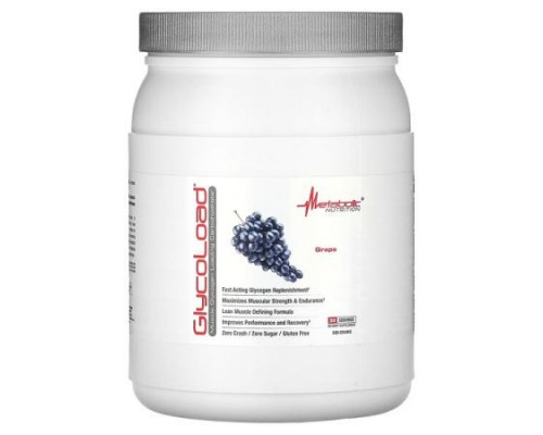 Metabolic Nutrition, GlycoLoad, Grape, 600 g Metabolic Nutrition, GlycoLoad, Grape, 600 g