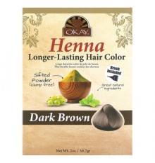 Okay Pure Naturals, Henna, Long-Lasting Hair Color, Dark Brown , 2 oz (56.7 g)