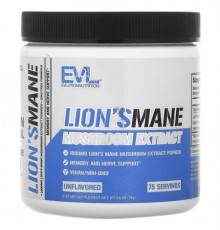 EVLution Nutrition, Lion's Mane Mushroom Extract, Unflavored, 2.6 oz (75 g)