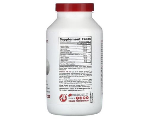 Metabolic Nutrition, Carni-10, 5,000 mg, 240 Capsules (625 mg per Capsule) Metabolic Nutrition, Carni-10, 5,000 mg, 240 Capsules (625 mg per Capsule)