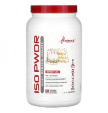 Metabolic Nutrition, ISOpwdr, Whey Protein Isolate, Birthday Cake, 1.52 lbs (690 g)
