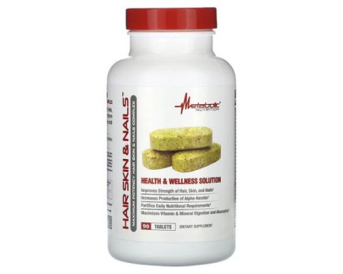 Metabolic Nutrition, Hair Skin & Nails, 90 Tablets Metabolic Nutrition, Hair Skin & Nails, 90 Tablets