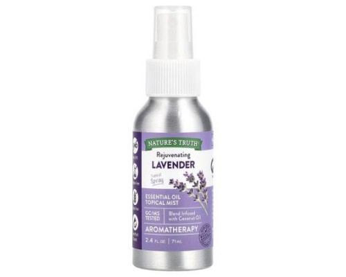 Nature's Truth, Essential Oil Topical Mist, Rejuvenating Lavender, 2.4 fl oz (71 ml) Nature's Truth, Essential Oil Topical Mist, Rejuvenating Lavender, 2.4 fl oz (71 ml)