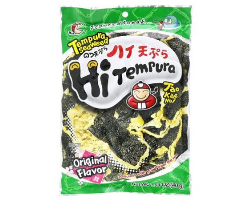 Tao Kae Noi, HiTempura Seaweed Snack, Original, 1.41 oz (40 g)