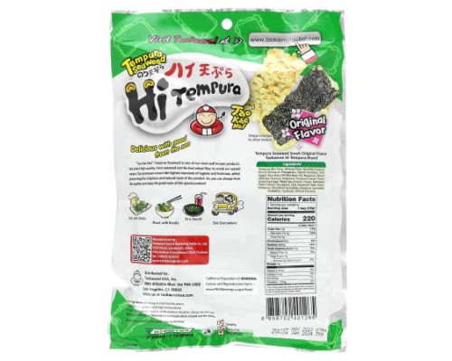 Tao Kae Noi, HiTempura Seaweed Snack, Original, 1.41 oz (40 g)