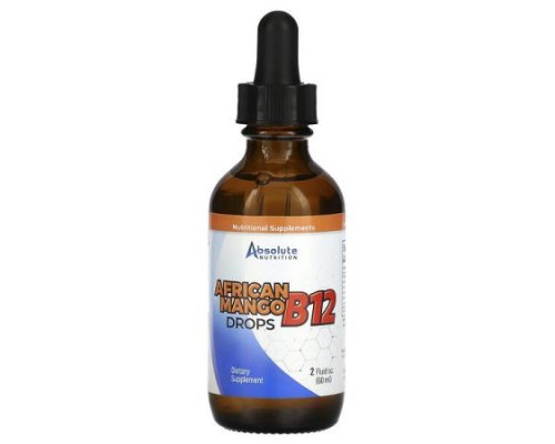 Absolute Nutrition, African Mango B12 Drops, 2 fl oz (60 ml) Absolute Nutrition, African Mango B12 Drops, 2 fl oz (60 ml)
