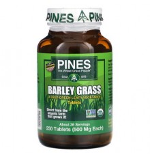 Pines International, Barley Grass, 250 Tablets