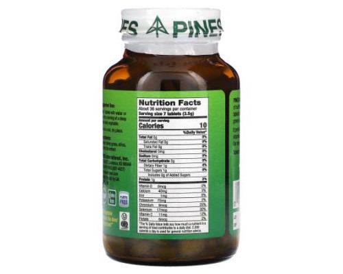 Pines International, Barley Grass, 250 Tablets
