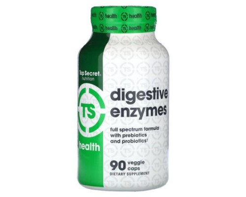 Top Secret Nutrition, Health, Digestive Enzymes , 90 Veggie Caps