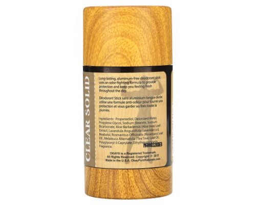 Okay Pure Naturals, Men's Aluminum Free Deodorant, Natural Fresh, 3 oz (85 g) Okay Pure Naturals, Men's Aluminum Free Deodorant, Natural Fresh, 3 oz (85 g)