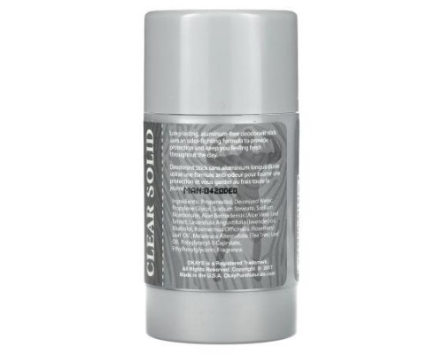 Okay Pure Naturals, Men's Aluminum Free Deodorant, Fresh, 3 oz (85 g) Okay Pure Naturals, Men's Aluminum Free Deodorant, Fresh, 3 oz (85 g)