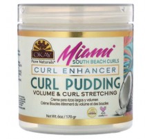 Okay Pure Naturals, Miami South Beach Curls, Curl Pudding, 6 oz (170 g)