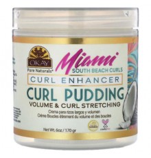 Okay Pure Naturals, Miami South Beach Curls, Curl Pudding, 6 oz (170 g)