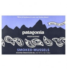 Patagonia Provisions, Smoked Mussels In Extra-Virgin Olive Oil , 4.2 oz (120 g)