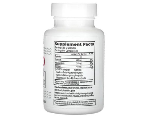 KetoLogic, Keto BHB, 60 Vegetarian Capsules KetoLogic, Keto BHB, 60 Vegetarian Capsules