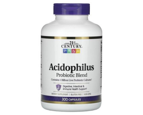 21st Century, Acidophilus, Probiotic Blend, 300 Capsules 21st Century, Acidophilus, Probiotic Blend, 300 Capsules
