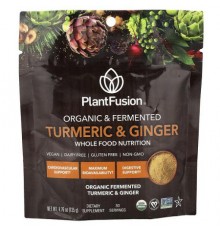 PlantFusion, Organic & Fermented Turmeric & Ginger, 4.76 oz (135 g)