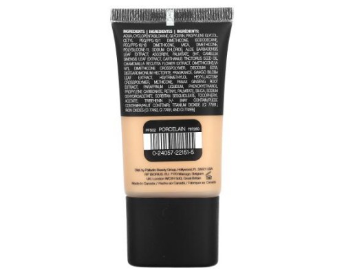 Palladio, Powder Finish Foundation, Porcelain PFS02, 0.91 fl oz (27 ml)