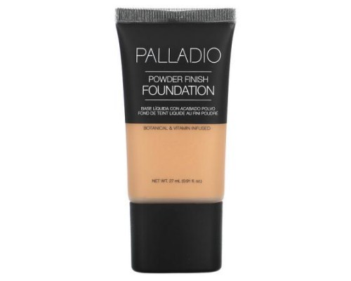 Palladio, Powder Finish Foundation, Caramel PFS06, 0.91 fl oz (27 ml)