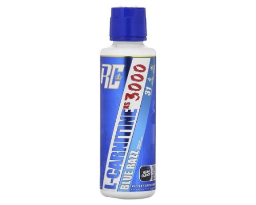Ronnie Coleman, Vital Edition, L-Carnitine XS 3000, Blue Razz, 16 fl oz (473.28 ml)