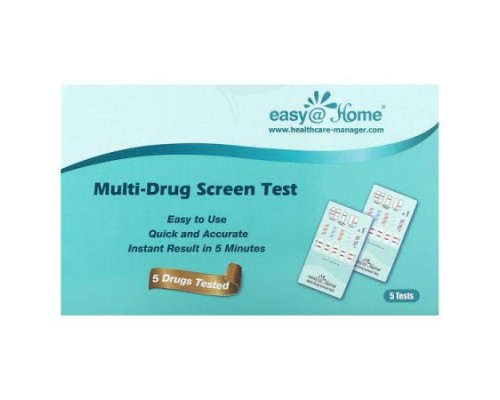 Easy@Home, Multi-Drug Screen Test, 5 Tests Easy@Home, Multi-Drug Screen Test, 5 Tests