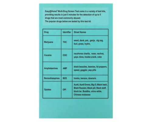 Easy@Home, Multi-Drug Screen Test, 5 Tests Easy@Home, Multi-Drug Screen Test, 5 Tests