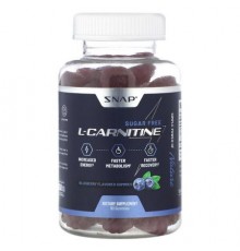 Snap Supplements, L-Carnitine Gummies, Blueberry, Sugar Free, 60 Gummies (250 mg per Gummy)