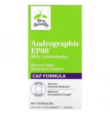 Terry Naturally, Andrographis EP80 with Umckaloabo, 60 Capsules