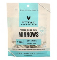 Vital Essentials, Freeze-Dried Raw Cat Treats, Minnows, 0.5 oz (14.2 g)