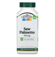 21st Century, Saw Palmetto, 450 mg, 200 Vegetarian Capsules